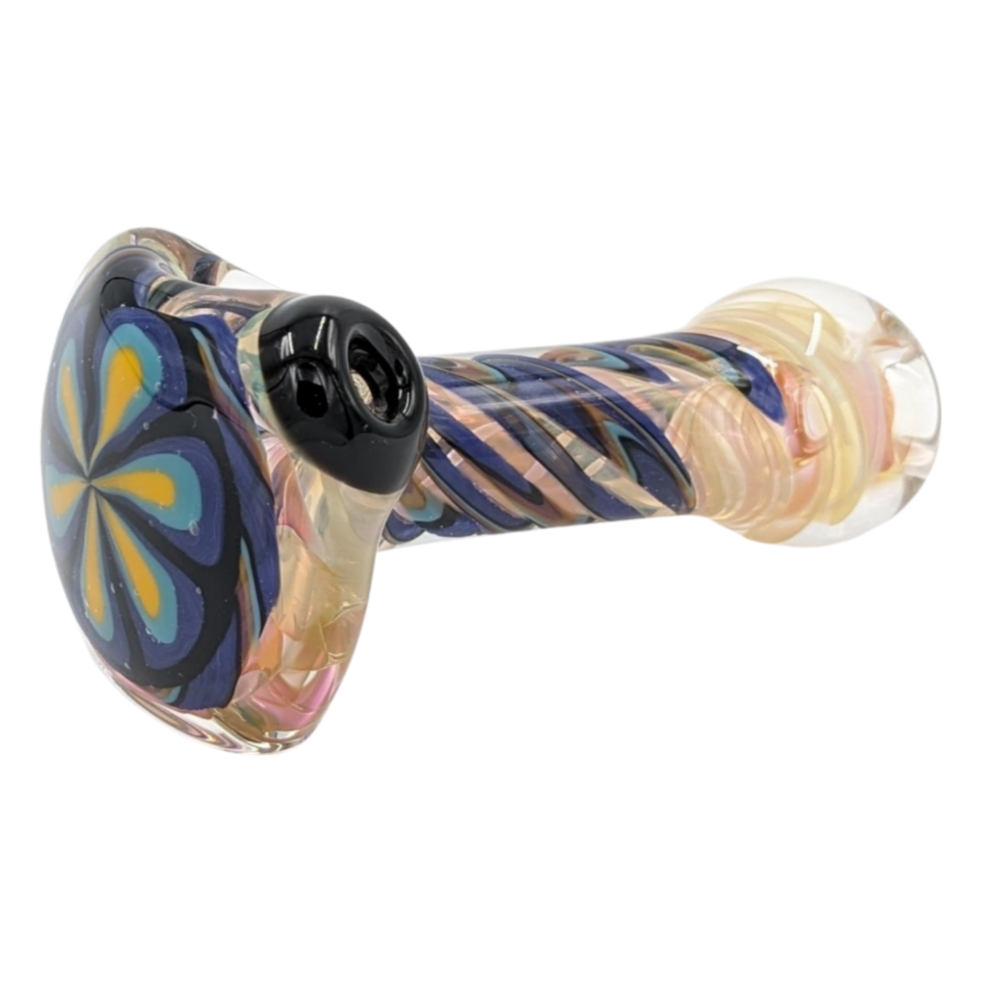 Glass Pipe | Talent Glass Works | Spoon | Color Flower | COFLSP | Millenium Smoke Shop