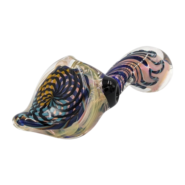 Glass Pipe | Talent Glass Works | Sherlock | Reticello w/ Dichro | DIRETSH | Millenium Smoke Shop