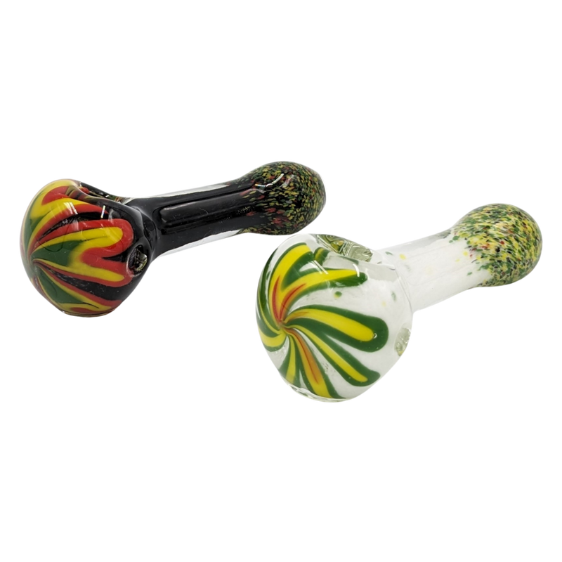 Glass Pipe | Realazation Glass | Spoon | Flower Frit | Millenium Smoke Shop
