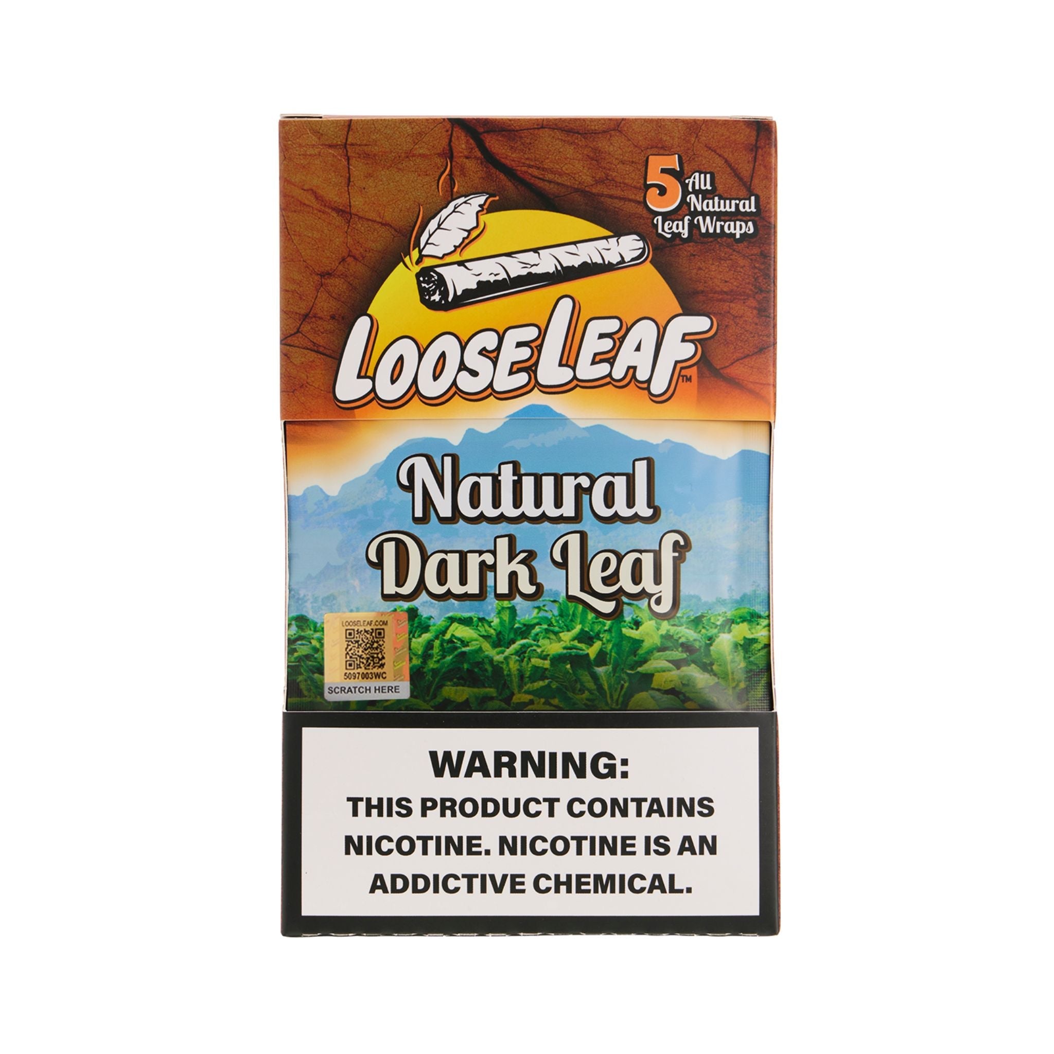 Wrap | Loose Leaf Natural Dark Leaf | 5pk