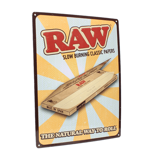 Raw | Retro Tin Sign |