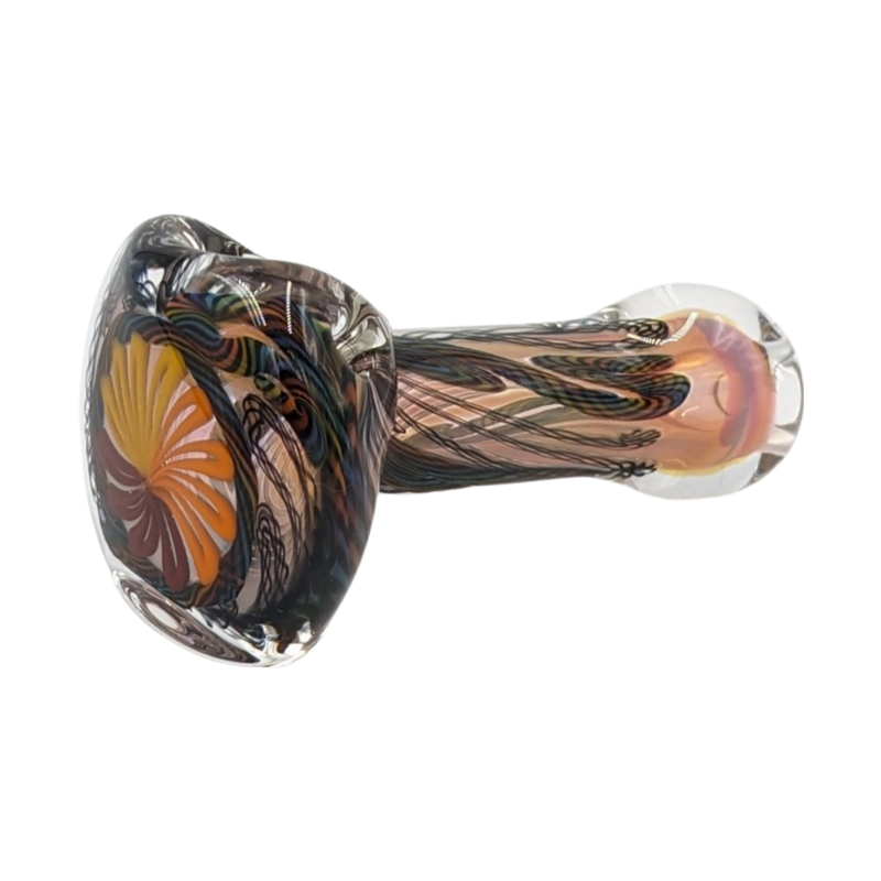 Glass Pipe | Talent Glass Works | Spoon | Solid Cane with Lattice | SDCS | Millenium Smoke Shop