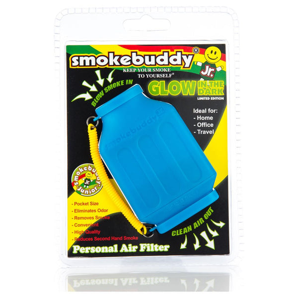 Smoke Buddy Jr Glow Blue-Small | Millenium Smoke Shop