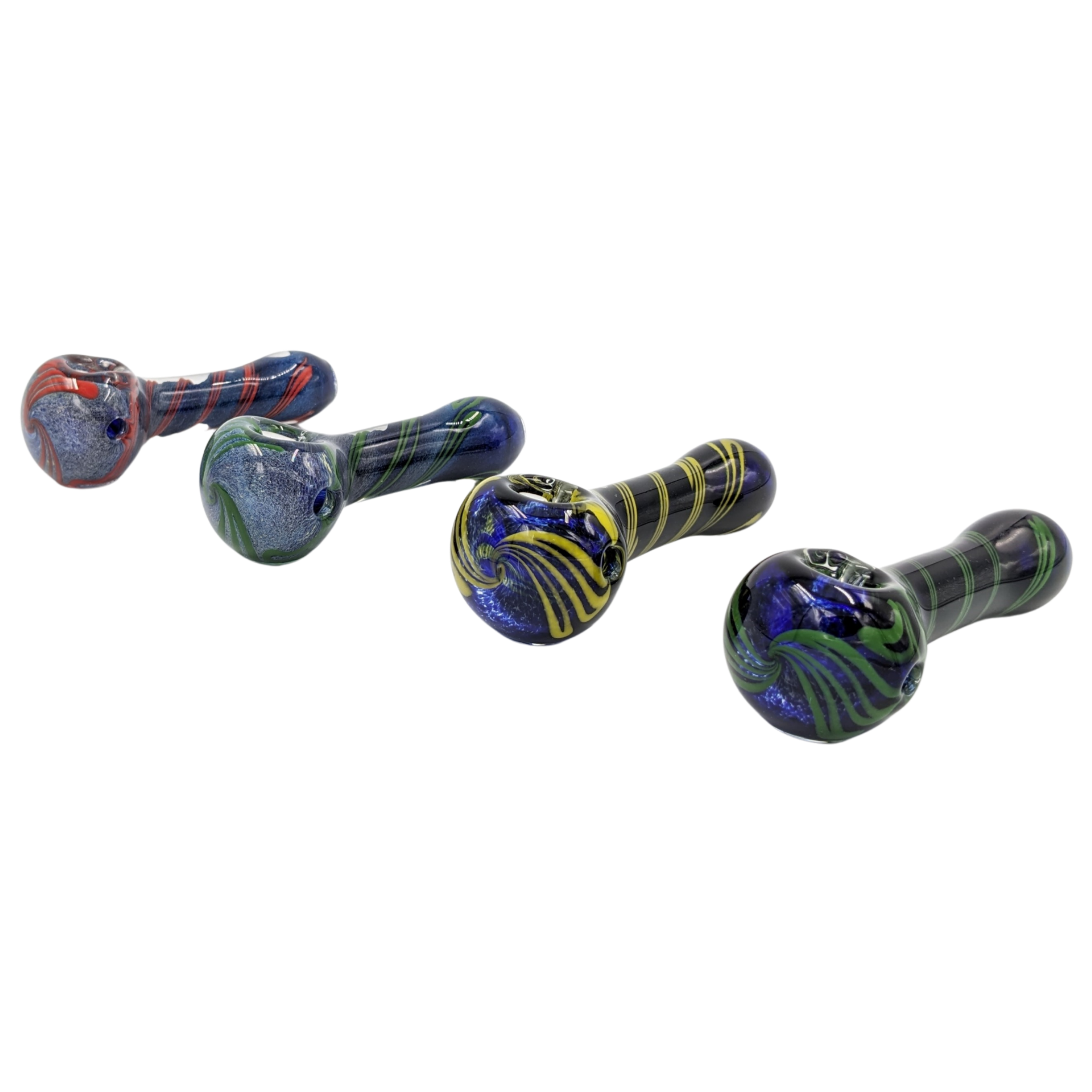 Glass Pipe | Realazation Glass | Spoon | Spiral Frit | Millenium Smoke Shop