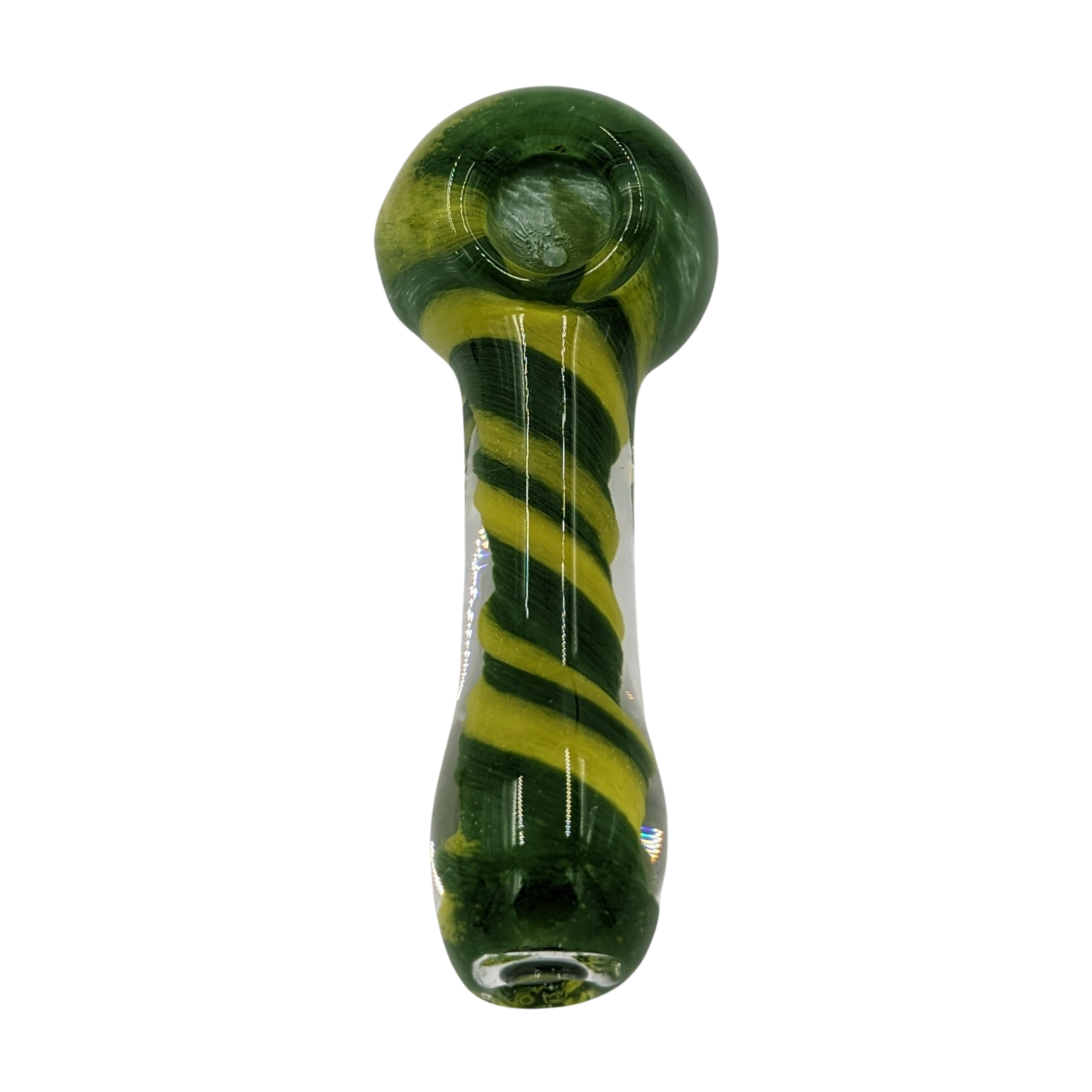 Glass Pipe | Realazation Glass | Spoon | Striped Frit | Millenium Smoke Shop