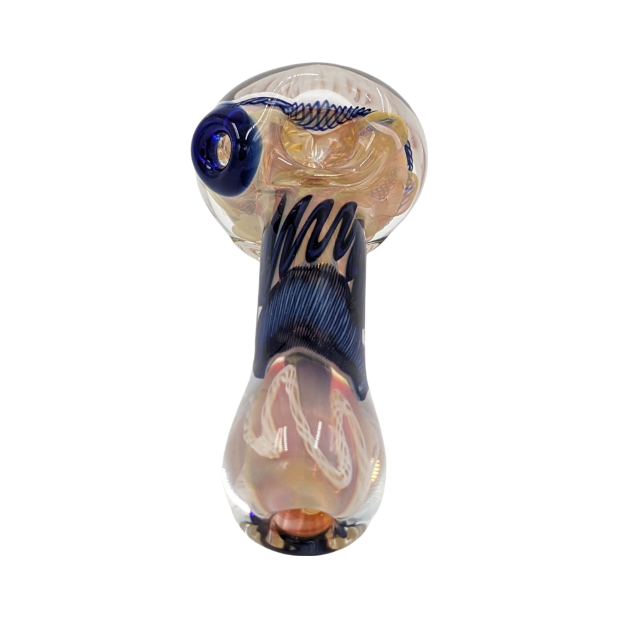 Glass Pipe | Talent Glass Works | Spoon | White Head Reticello | WHRS | Millenium Smoke Shop