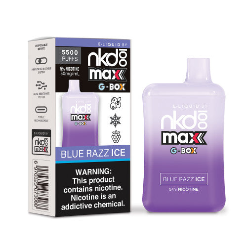 Naked100Max: Blue Razz Ice | Millenium Smoke Shop