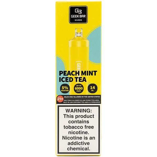 Geek Bar: Peach Mint Iced Tea | Millenium Smoke Shop