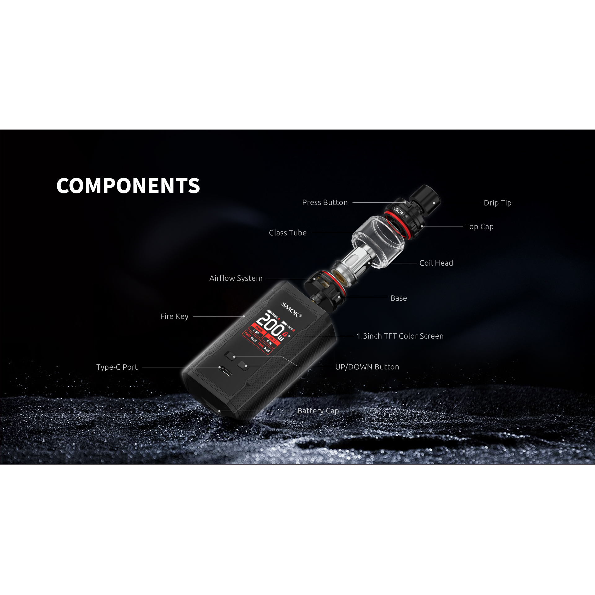 SMOK R-KISS 200W | Millenium Smoke Shop