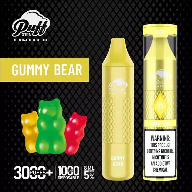 Puff Xtra Limited: Gummy Bears | Millenium Smoke Shop