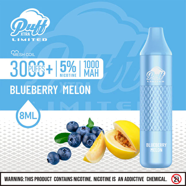 Puff Xtra Limited: Blueberry Melon | Millenium Smoke Shop