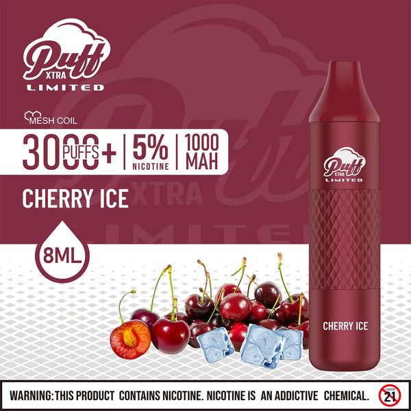 Puff Xtra Limited: Cherry Ice | Millenium Smoke Shop
