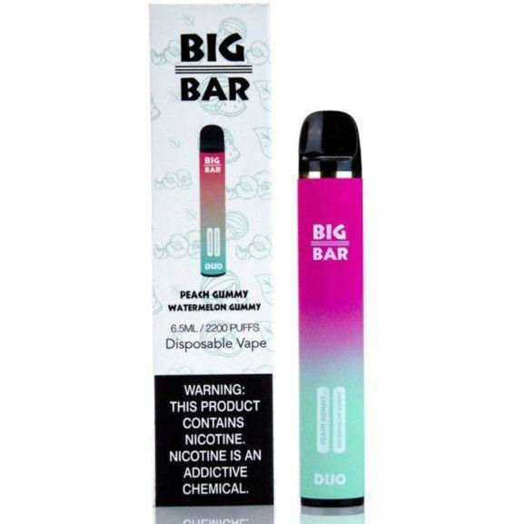 Big Bar Duo Peach Ice Lush Ice Disposable Device Lowest Price at Millenium Smoke Shop