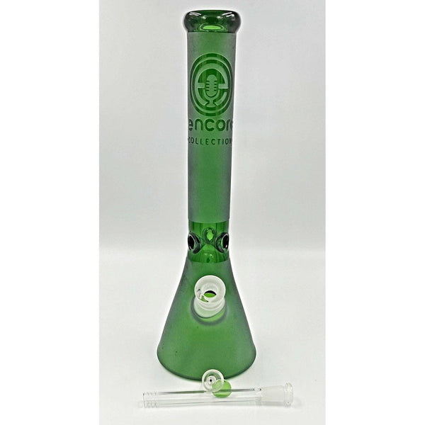 Black Sheep Encore Frosted Green Beaker Water Pipe 16 Inch Lowest Price at Millenium Smoke Shop