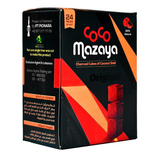 Coco Mazaya 24 Hookah Charcoal Cubes Lowest Price at Millenium Smoke Shop