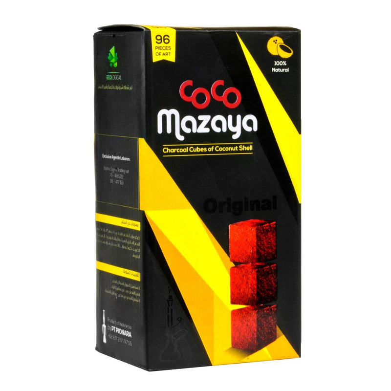 Coco Mazaya 96 Hookah Charcoal Cubes Lowest Price at Millenium Smoke Shop