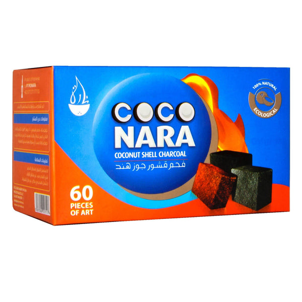 Coco Nara 60 Piece Hookah Coconut Shell Charcoal Cubes Lowest Price at Millenium Smoke Shop