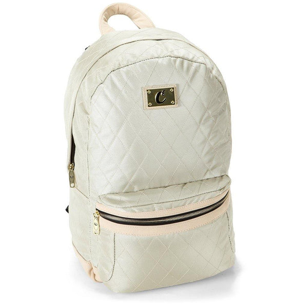Cookies V3 Quilted Backpack Cream Lowest Price at Millenium Smoke Shop