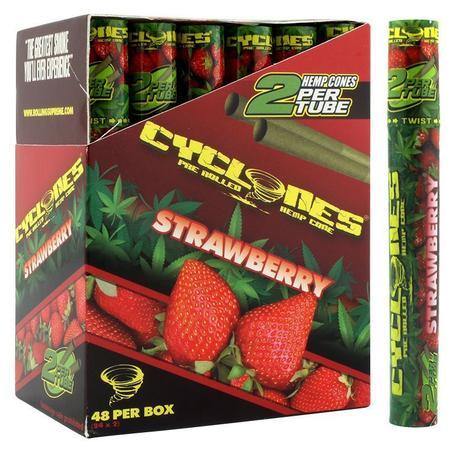 Cyclones Hemp Cones Strawberry Lowest Price at Millenium Smoke Shop