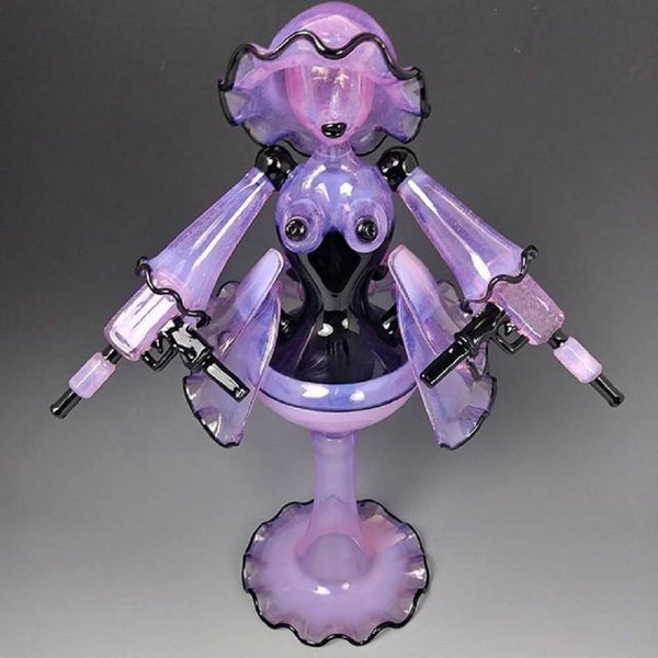 Darby Holm x Banjo Assault Fairy #2 Artisan Hand Blown Glass Pipe Lowest Price at Millenium Smoke Shop