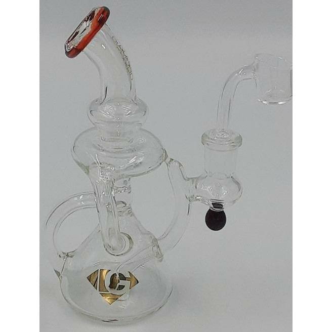 Diamond Glass 7 Inch Oil Rig Lowest Price at Millenium Smoke Shop