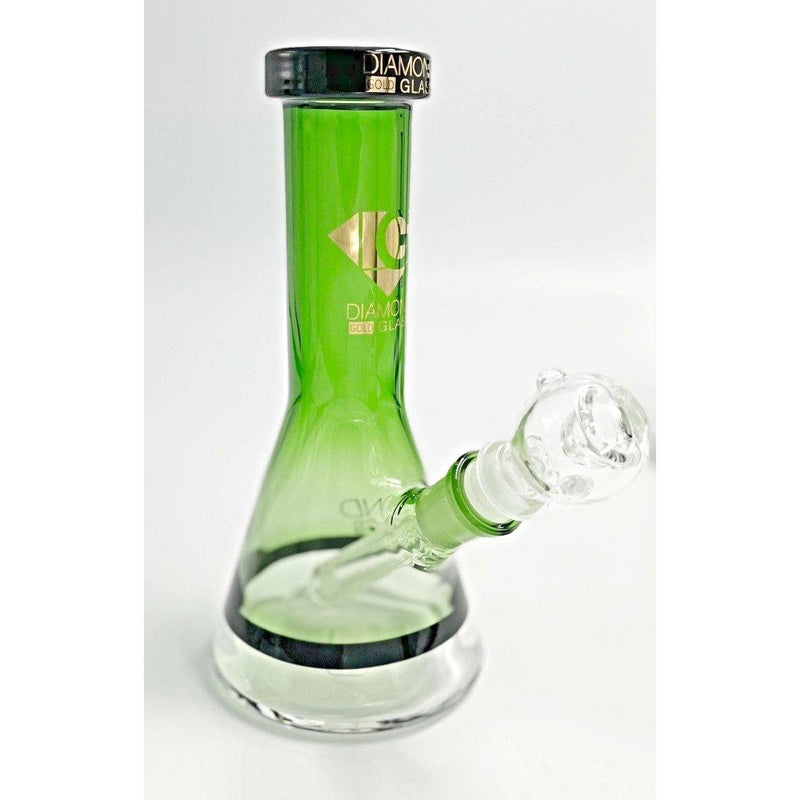 Diamond Glass DGR1019G Green Water Pipe Lowest Price at Millenium Smoke Shop