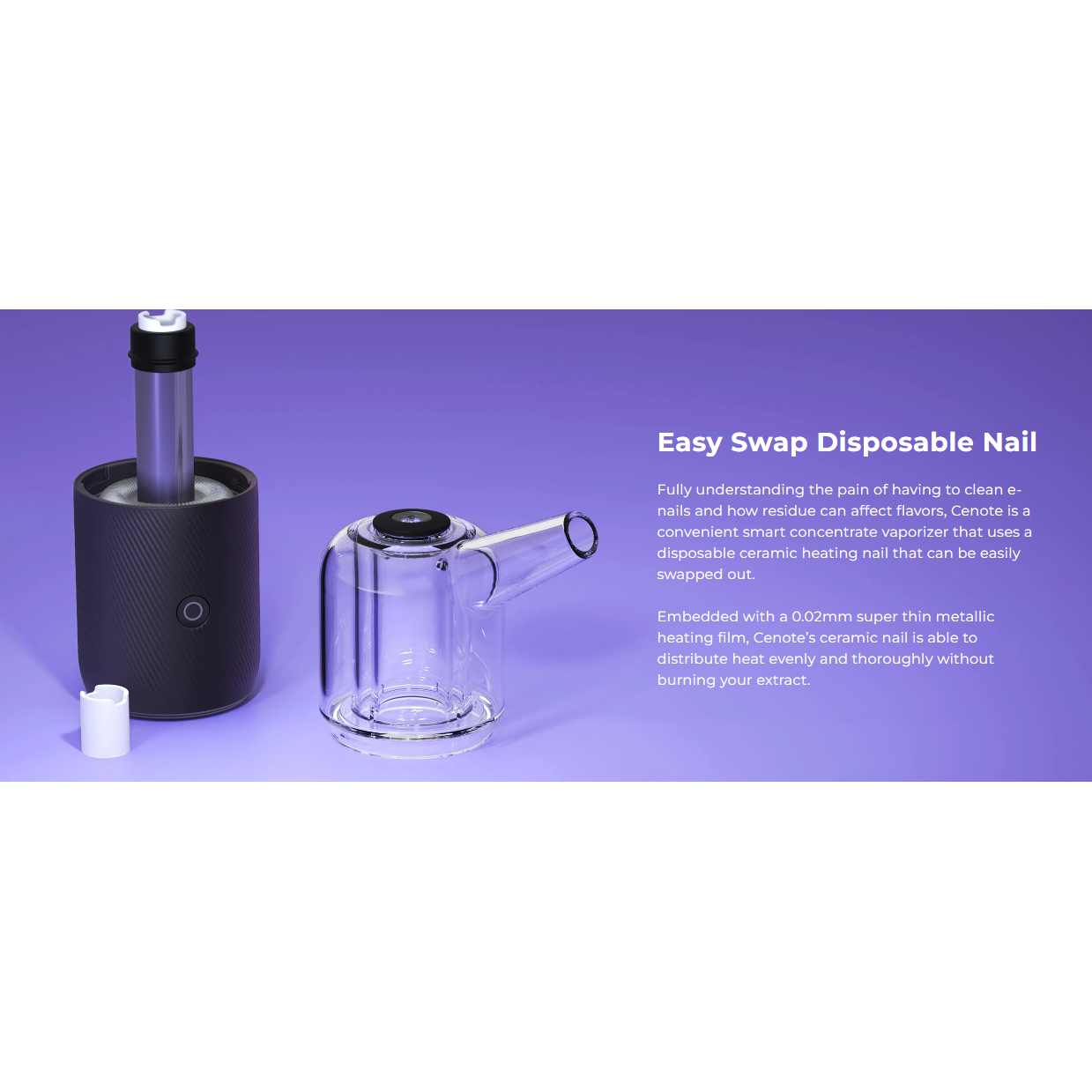 Auxo Cenote Ultimate Smart Rig | Millenium Smoke Shop