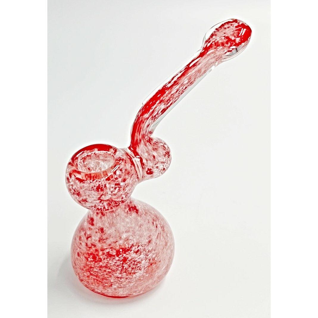 Glass Bubbler Medium Sized Millenium Smoke Shop red