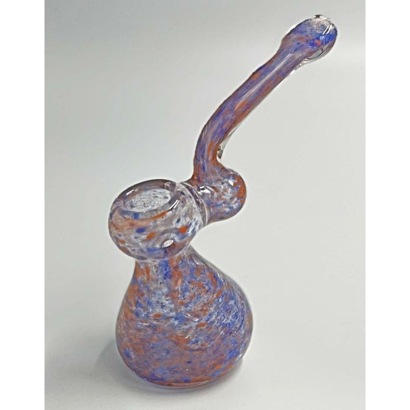 Glass Bubbler Medium Sized Millenium Smoke Shop blue orange