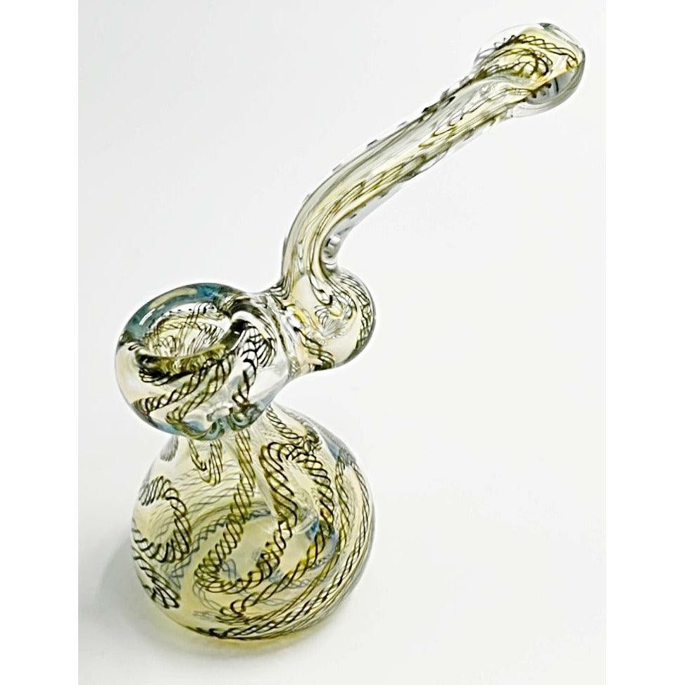 Glass Bubbler Medium Sized Millenium Smoke Shop black