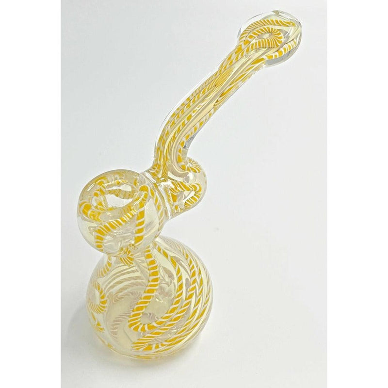 Glass Bubbler Medium Sized Millenium Smoke Shop yellow
