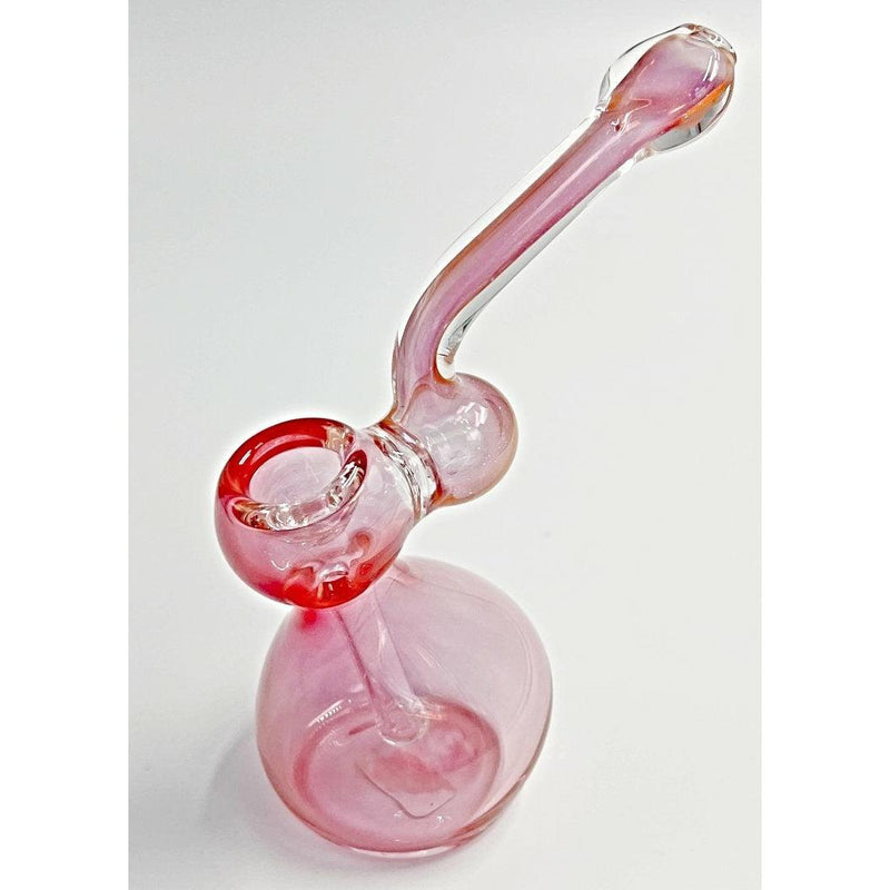 Glass Bubbler Medium Sized Millenium Smoke Shop pink