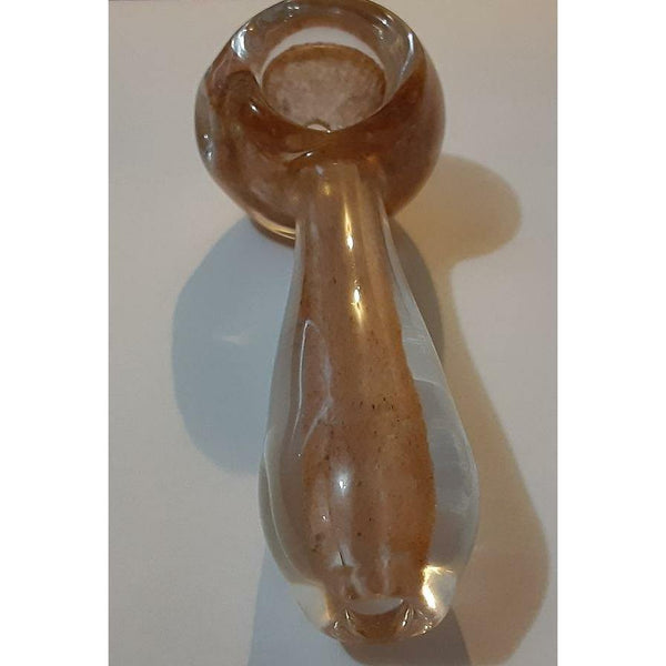Inside Out Blown Glass Earth Speckle Spoon Style Pipe Lowest Price at Millenium Smoke Shop
