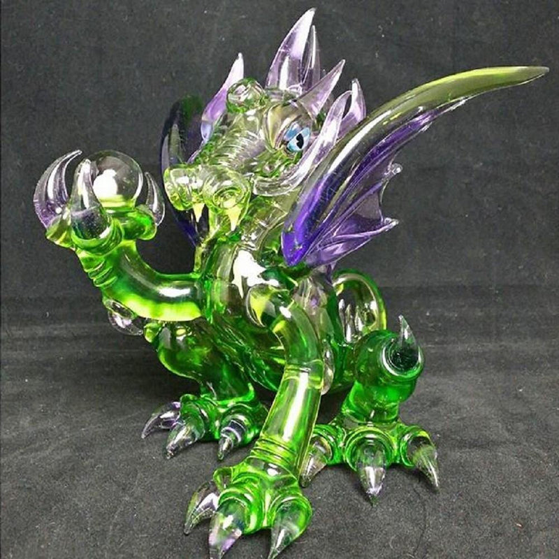 Mike Luna Dragon Artisan Blown Glass Bubbler Lowest Price at Millenium Smoke Shop