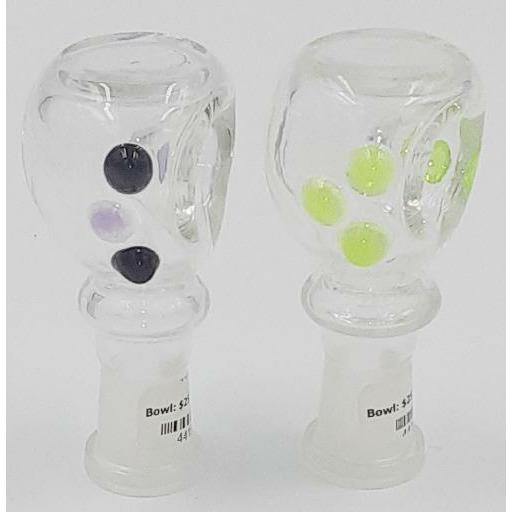 Millenium Smoke Shop 14mm Glass Bowl with Carb Lowest Price at Millenium Smoke Shop