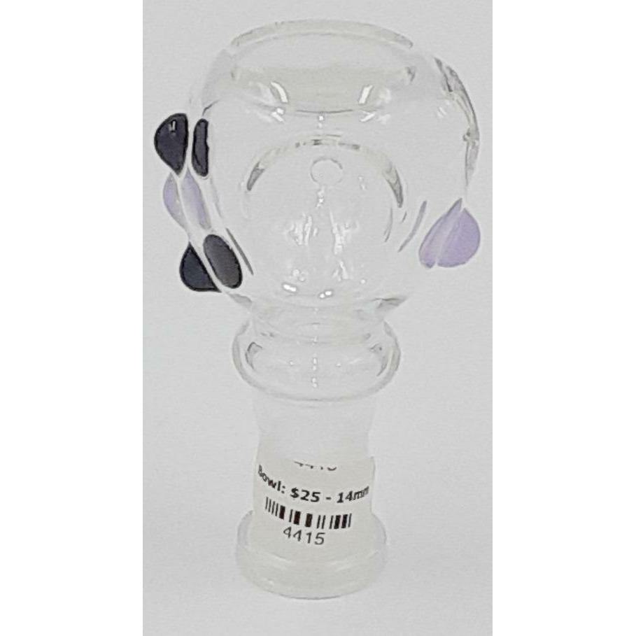 Millenium Smoke Shop 14mm Glass Bowl with Carb Lowest Price at Millenium Smoke Shop
