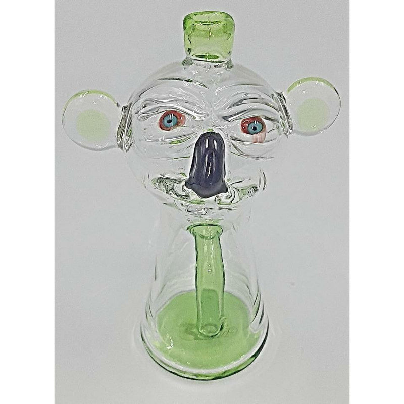 Mind Blowing Glass Koala Green Oil Rig Lowest Price at Millenium Smoke Shop