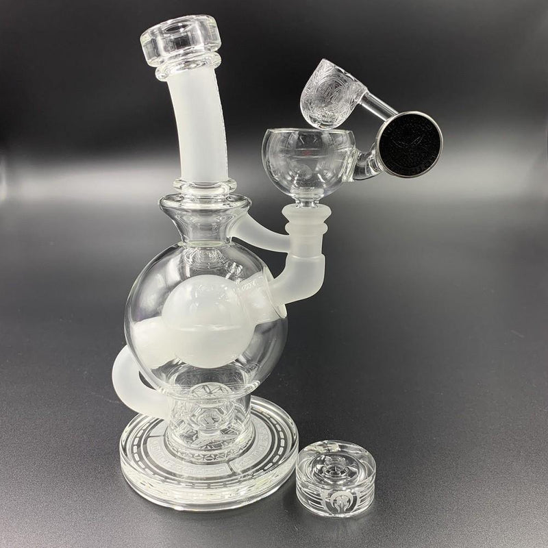 Mothership Clear Ball Dab Rig Glass Black Lowest Price at Millenium Smoke Shop