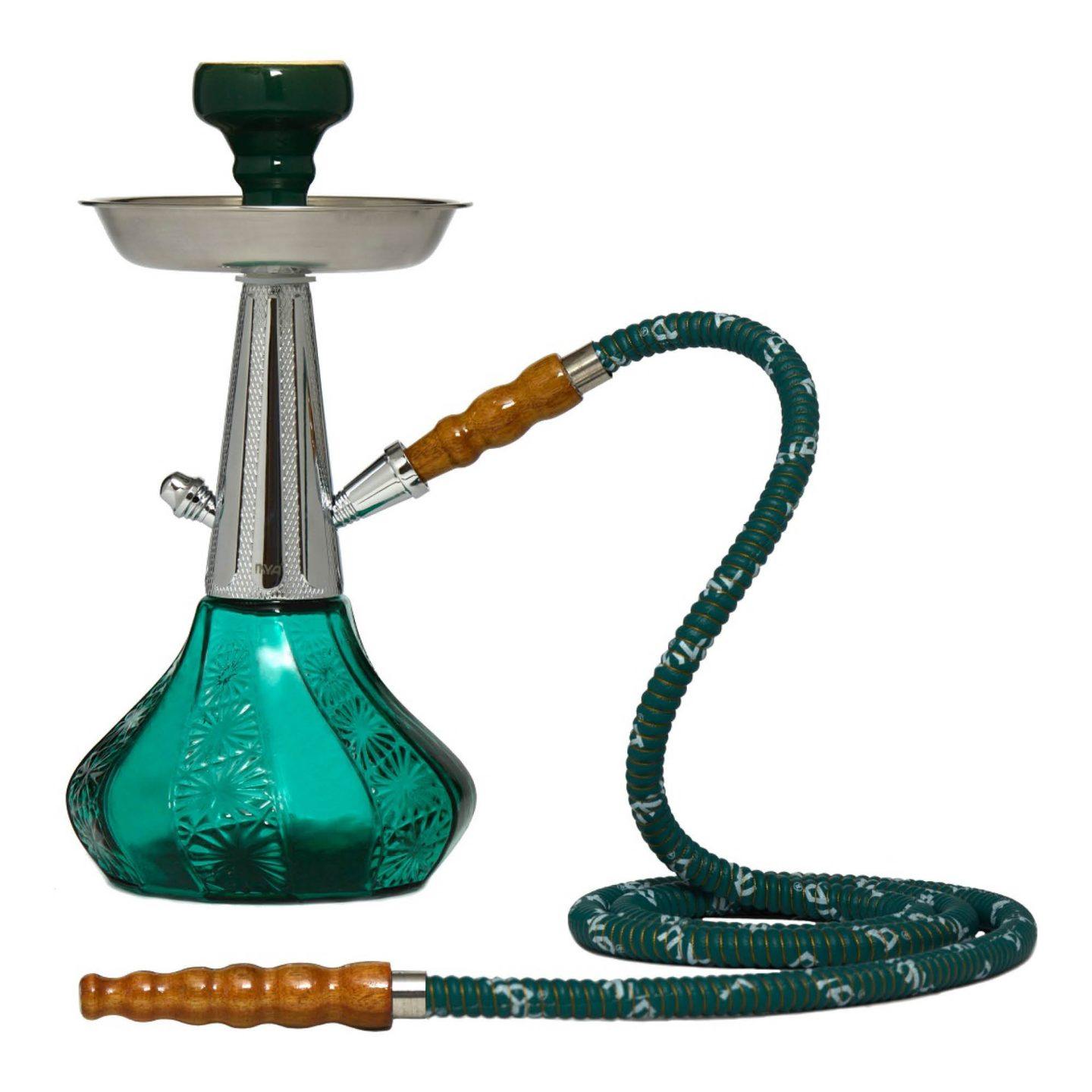 Mya Fedora 102 Hookah Dark Aqua Lowest Price at Millenium Smoke Shop