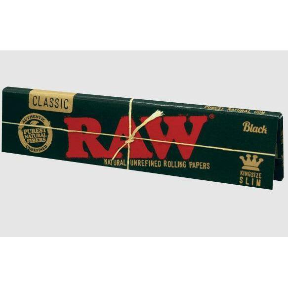 Raw Classic Black King Size Slim Rolling Papers Lowest Price at Millenium Smoke Shop