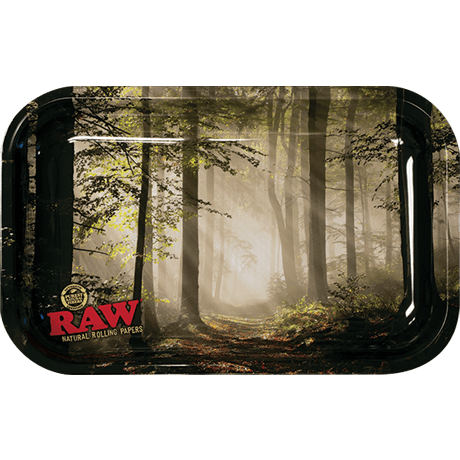 Raw Small Smokey Forest Rolling Tray Lowest Price at Millenium Smoke Shop