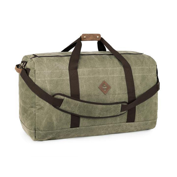 Revelry Continental Sage Smell Proof Large Duffel Lowest Price at Millenium Smoke Shop