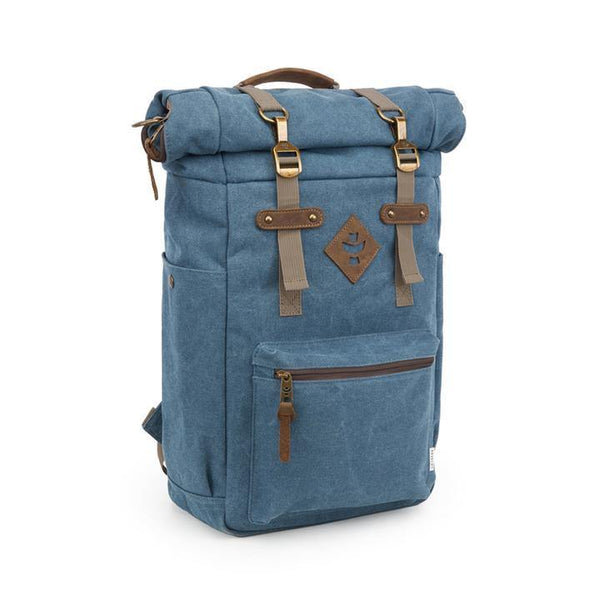 Revelry Drifter Marine Blue Smell Proof Rolltop Backpack Lowest Price at Millenium Smoke Shop