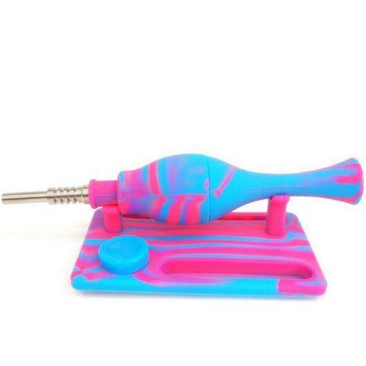 Silicone Dab Honey Straw with Titanium Nail Lowest Price at Millenium Smoke Shop