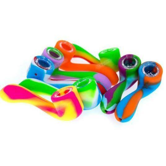 Silicone Hand Pipe with Glass Bowl Lowest Price at Millenium Smoke Shop