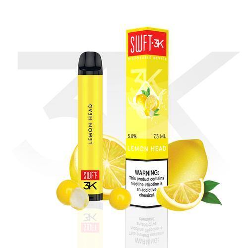 SWFT 3K Lemon Head Disposable Vaporizer Lowest Price at Millenium Smoke Shop