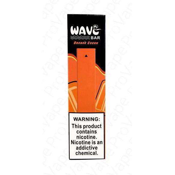 Wave Bar Orange Cream Disposable Vape 5% Lowest Price at Millenium Smoke Shop