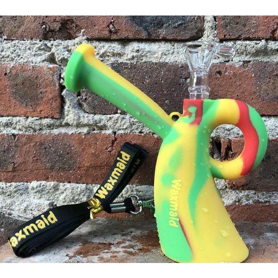 Waxmaid Miss Oil Rig Silicone Water Pipe Rasta Lowest Price at Millenium Smoke Shop